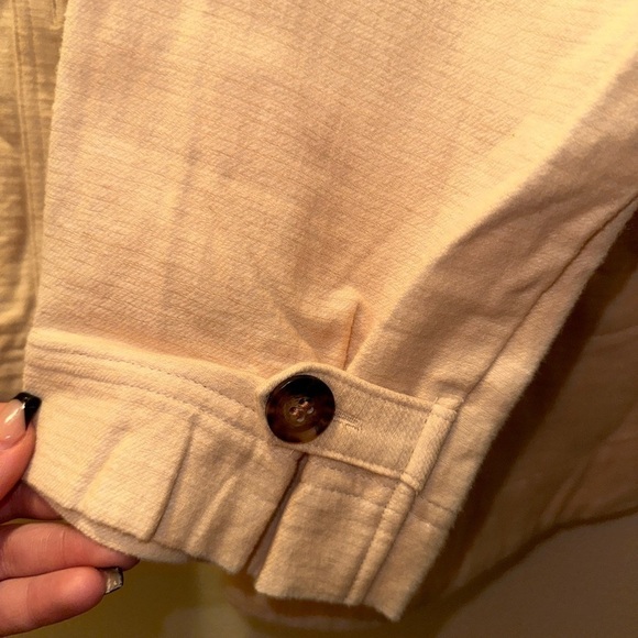 NWOT Madewell women’s cream shacket button front jacket fall winter contemporary - Picture 6 of 12